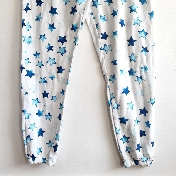 NewChaser Indigo Stars Print Lounge Drawstring Jogger Sweatpants NWT Size Medium - Picture 5 of 9